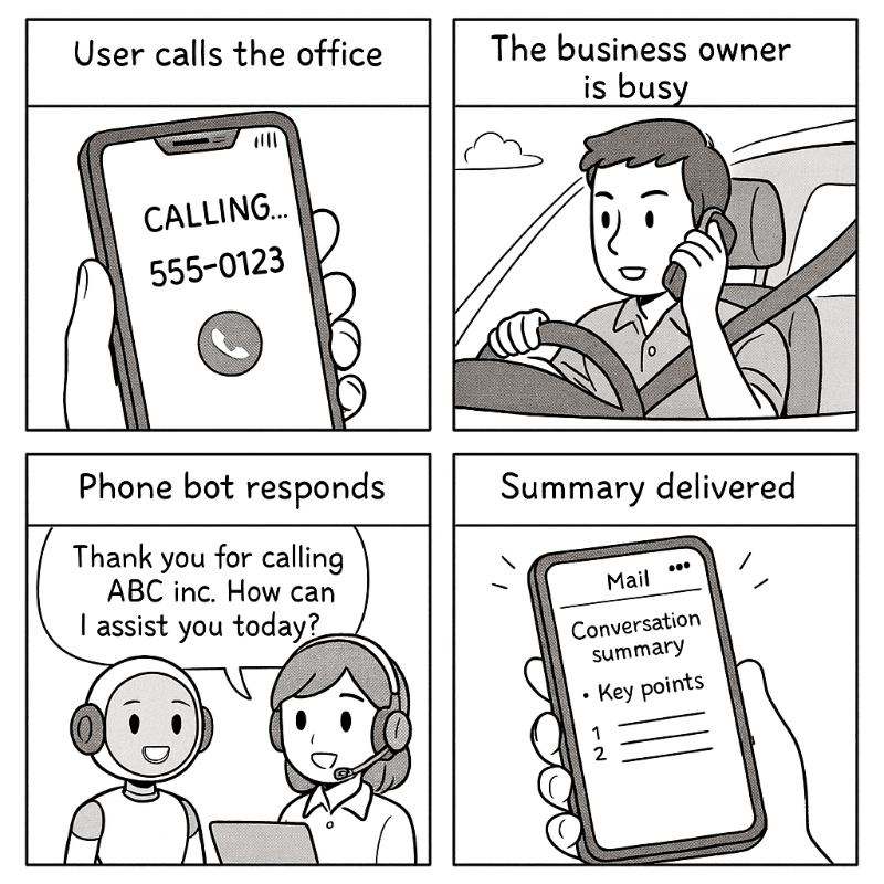 <tc>AI自動応答電話(電話ガードボット – AI版)</tc>